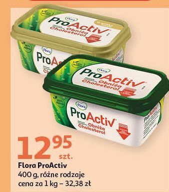 Auchan Margaryna o smaku masła flora pro-activ oferta