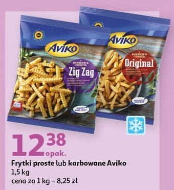 Auchan Frytki karbowane aviko zig zag oferta