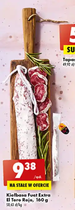 Biedronka El Toro Rojo Kiełbasa Fuet Extra 160g oferta