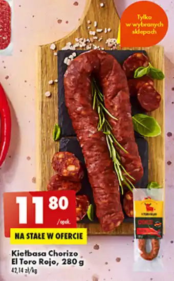 Biedronka El Toro Rojo Chorizo 280g oferta