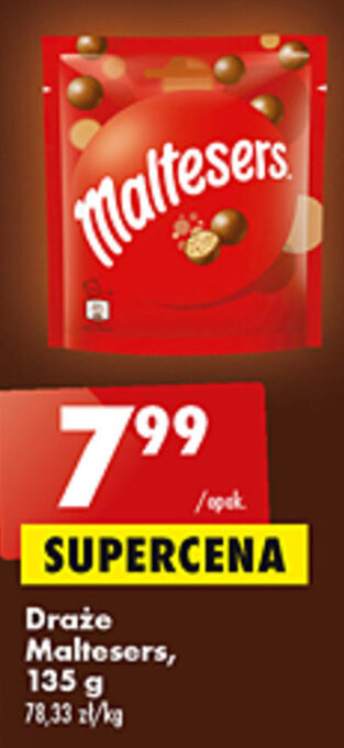 Biedronka Maltesers Draże 135g oferta