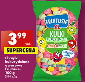 Biedronka Fruitusie Chrupki kukurydziane owocowe 100g oferta