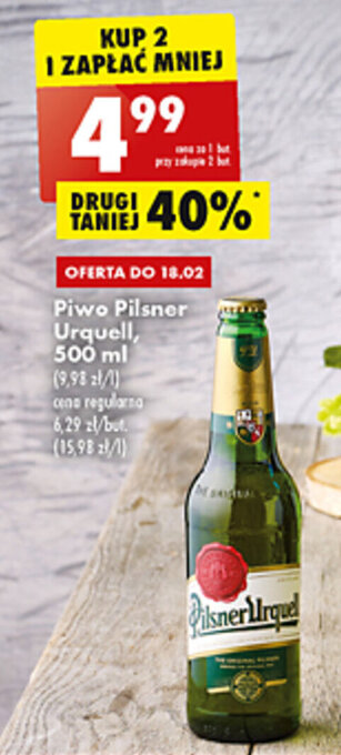 Biedronka Pilsner Urquell Piwo 500ml oferta