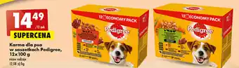 Biedronka Pedigree karma dla psa w saszetkach 12x100g oferta