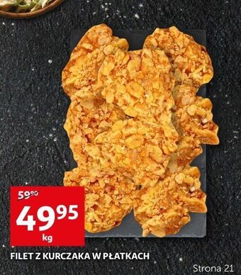 Auchan Filet z kurczaka w płatkach oferta