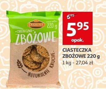 Auchan Ciasteczka zbożowe oskroba oferta