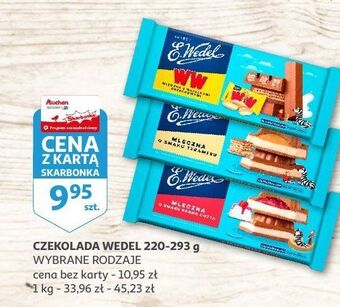 Auchan Czekolada mleczna o smaku panna cotta e. wedel oferta
