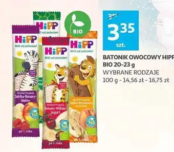 Auchan Batonik jabłka-banany-maliny hipp owocowy przyjaciel oferta