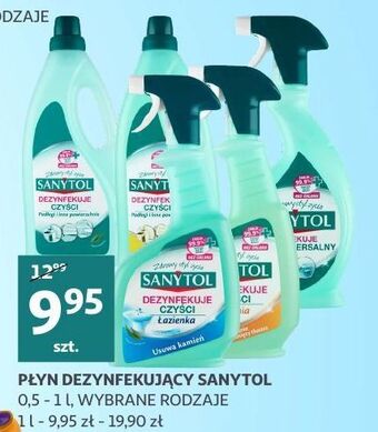 Auchan Płyn dezynfekujący i czyszczący łazienka sanytol oferta