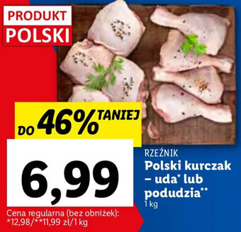 Lidl Rzeźnik Polski kurczak uda lub podudzia 1kg oferta