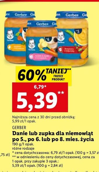 Lidl Zupka jarzynowa z cielęciną gerber oferta