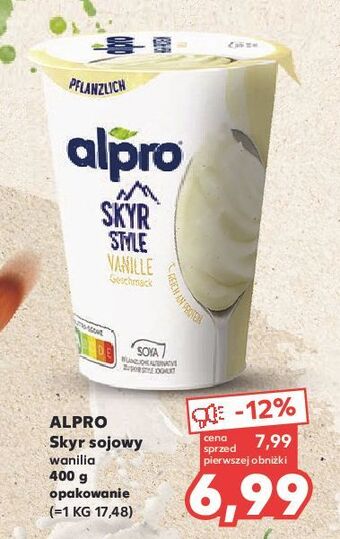 Kaufland Jogurt wanilia alpro skyr style oferta