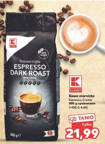 Kaufland Kawa espresso dark roast k-classic oferta