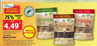 Lidl Musli czekoladowo-orzechowe crownfield oferta