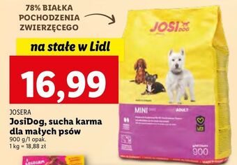 Lidl Karma dla małych psów josi dog oferta