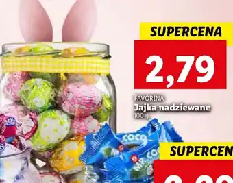 Lidl Jajka z czekolady nadziewane favorina oferta