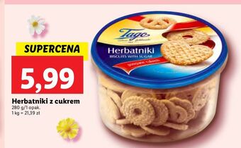 Lidl Herbatniki z cukrem tago oferta