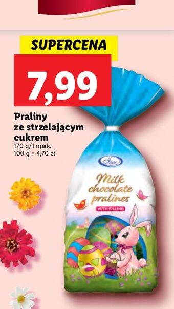 Lidl Praliny nadziewane strzelającym cukrem favorina oferta