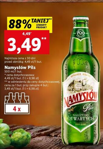 Lidl Piwo namysłów pils oferta