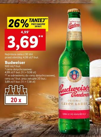 Lidl Piwo b: original budweiser budvar oferta