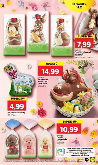 Lidl Kura z mlecznej czekolady favorina oferta
