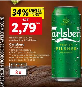 Lidl Piwo carlsberg oferta