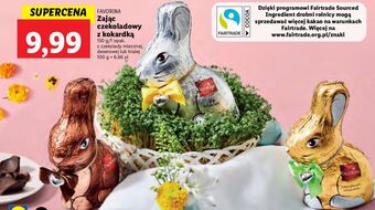 Lidl Zając z czekolady deserowej favorina oferta