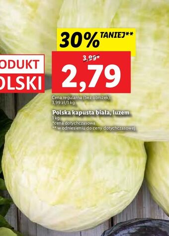 Lidl Kapusta biała oferta