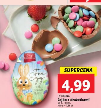 Lidl Jajko z drażetkami królik favorina oferta