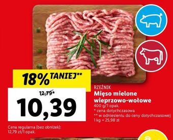 Lidl Mięso mielone wieprzowo-wołowe rzeźnik codzienna dostawa oferta