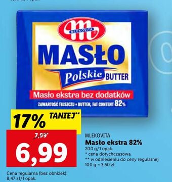 Lidl Masło ekstra mlekovita polskie oferta