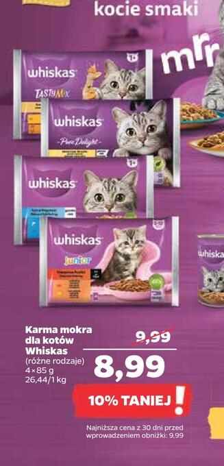 Netto Karma mokra dla kotów whiskas oferta