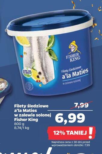 Netto Filety śledziowe a'la maties w zalewie solonej fisher king oferta