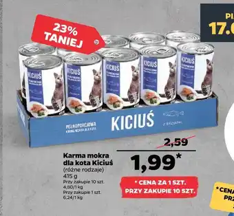 Netto Karma mokra dla kota kiciuś oferta