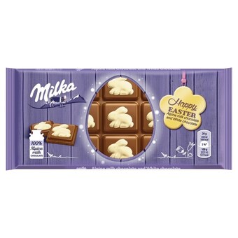 Selgros Milka czekolada mleczna i biała czekolada 100 g oferta