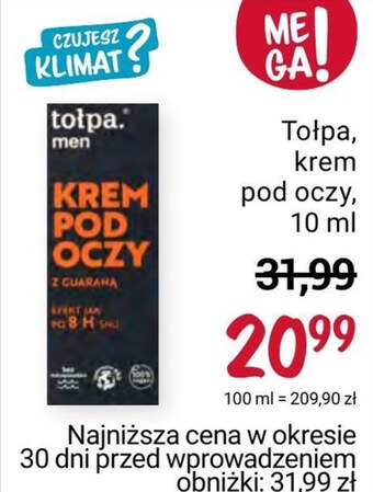 Rossmann Krem pod oczy tołpa oferta