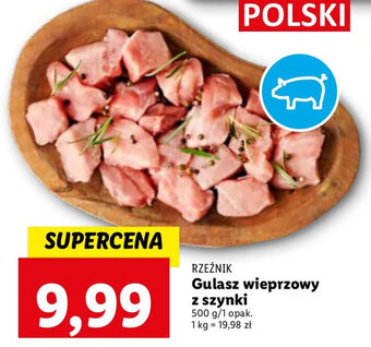 Lidl Rzeźnik Gulasz wieprzowy z szynki 500g oferta