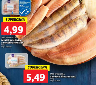 Lidl Sandacz, filet ze skórą 100g oferta