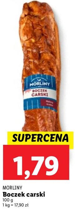 Lidl Morliny Boczek carski 100g oferta