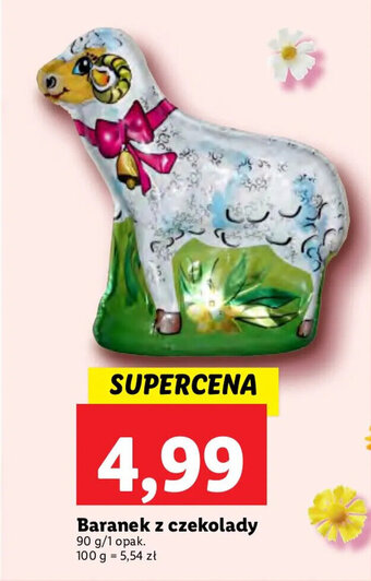 Lidl Baranek z czekolady 90g oferta