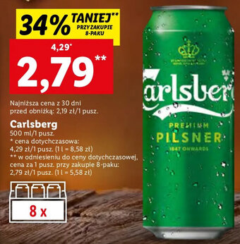 Lidl Carlsberg Piwo 500ml oferta
