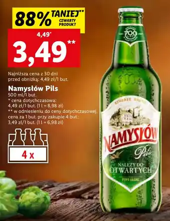 Lidl Namysłów Pils Piwo 500ml oferta