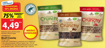 Lidl Crownfield Musli Crunchy 350g oferta