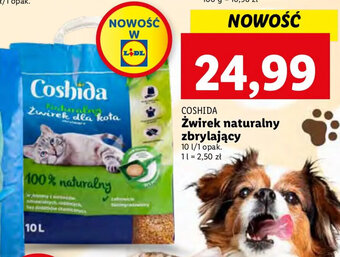 Lidl Coshida Żwirek naturalny zbrylający 10l oferta