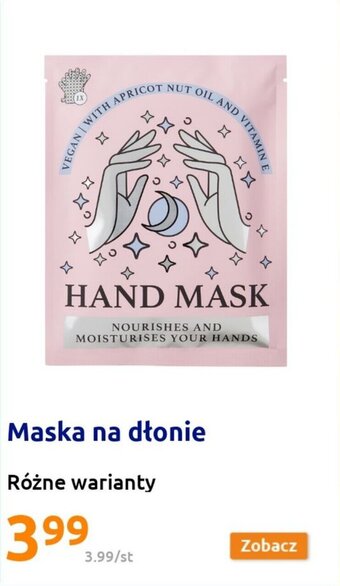 Action Maska na dłonie oferta