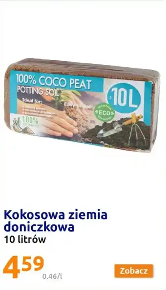 Action Kokosowa ziemia doniczkowa 10l oferta