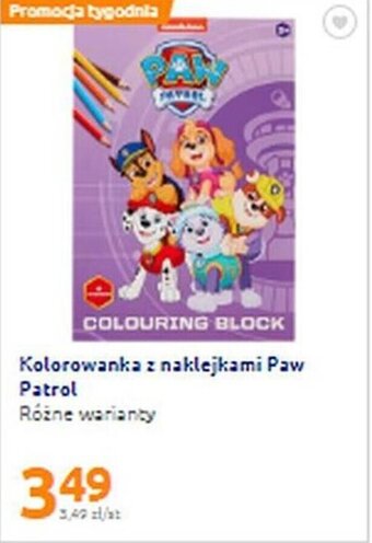 Action Kolorowanka z naklejkami Paw Patrol oferta