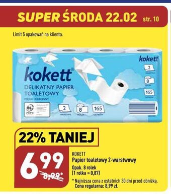 ALDI Papier toaletowy kokett oferta