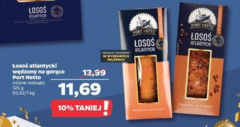 Netto Łosoś atlantycki wędzony na gorąco z pieprzem port netto oferta