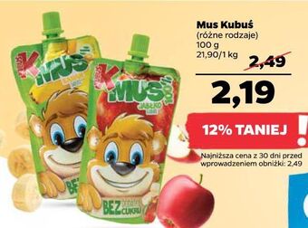 Netto Mus jabłko-banan kubuś 100% oferta